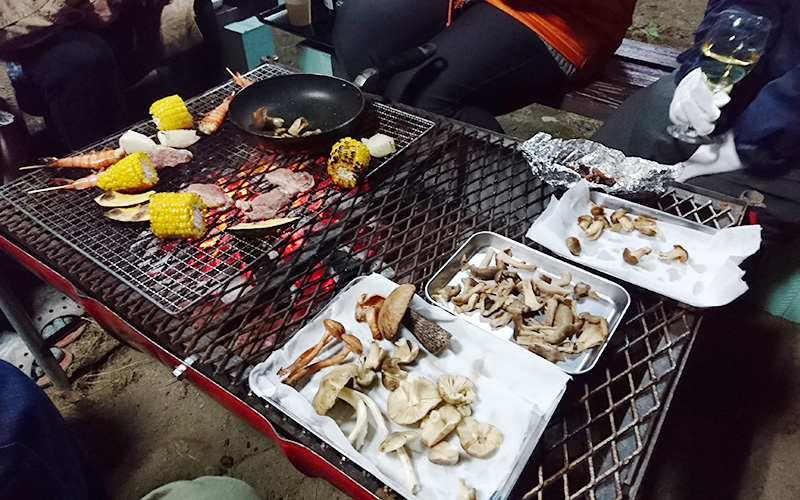 収穫祭はBBQ