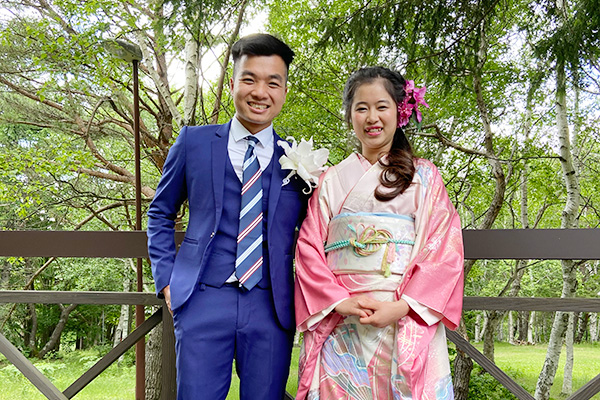 ロイくんハンちゃん時空の杜の結婚式